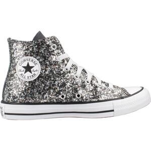 NWT Converse Unisex Big Kid Chuck Taylor All Star Glitter Sneaker, Black 4 US